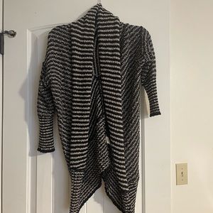 Navy & white free people cardigan